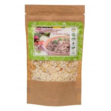 Рис с грибами в соусе со сливочным вкусом